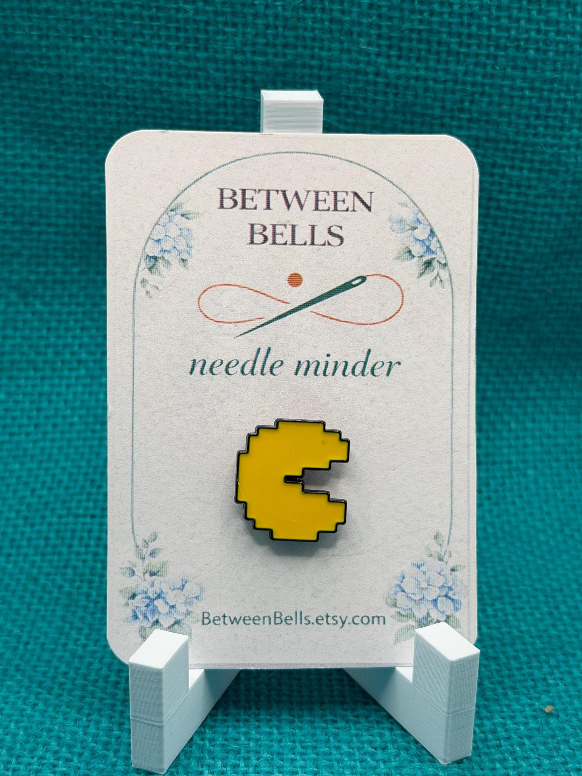 Pixel Arcade Character Needle Minder for Needlepoint, Cross Stitch, Embroidery and Sewing