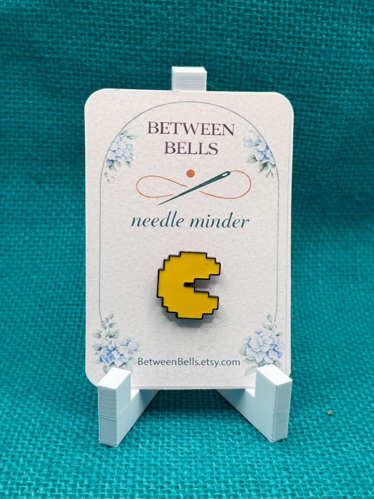 Pixel Arcade Character Needle Minder for Needlepoint, Cross Stitch, Embroidery and Sewing