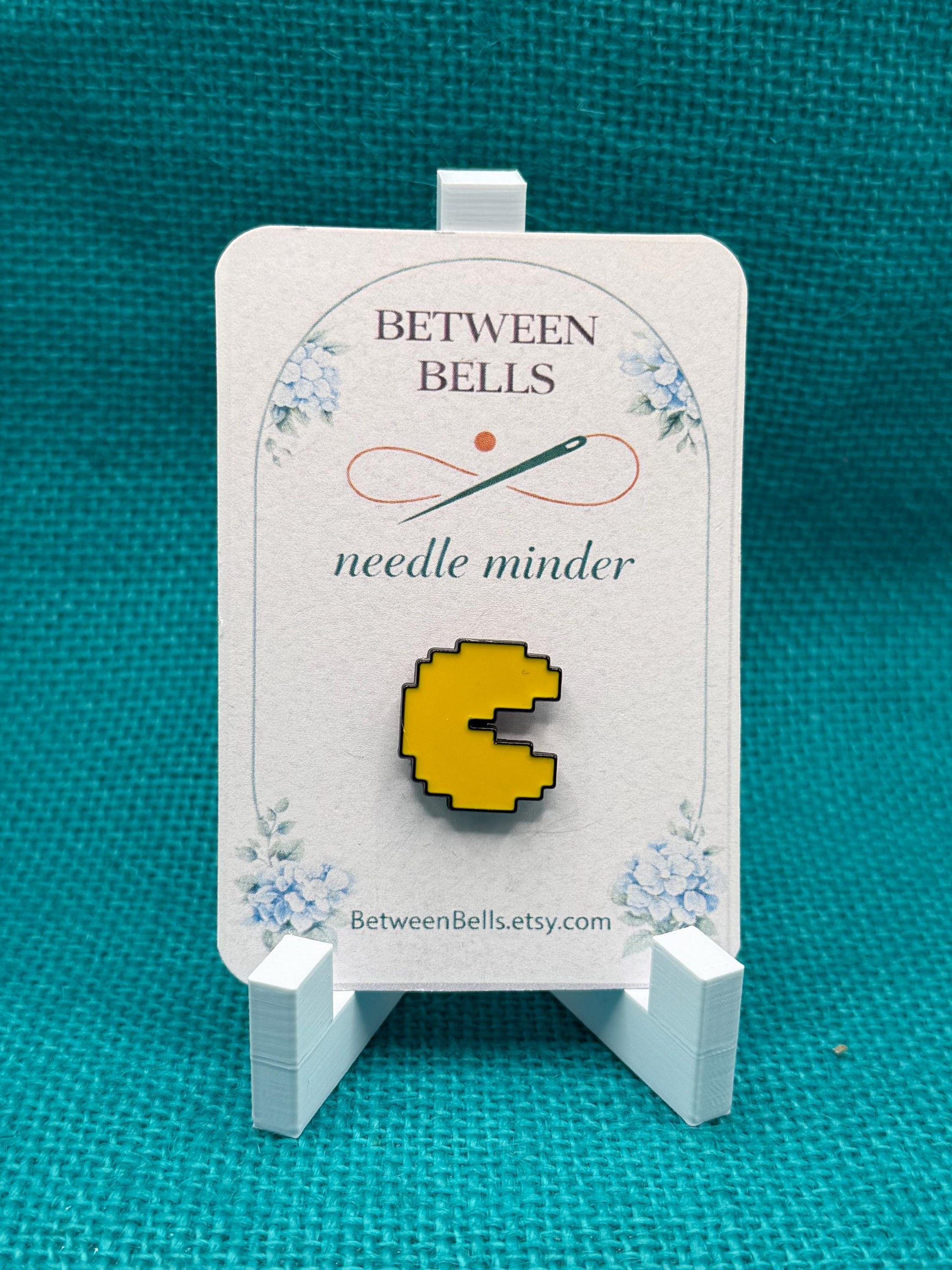 Pixel Arcade Character Needle Minder for Needlepoint, Cross Stitch, Embroidery and Sewing