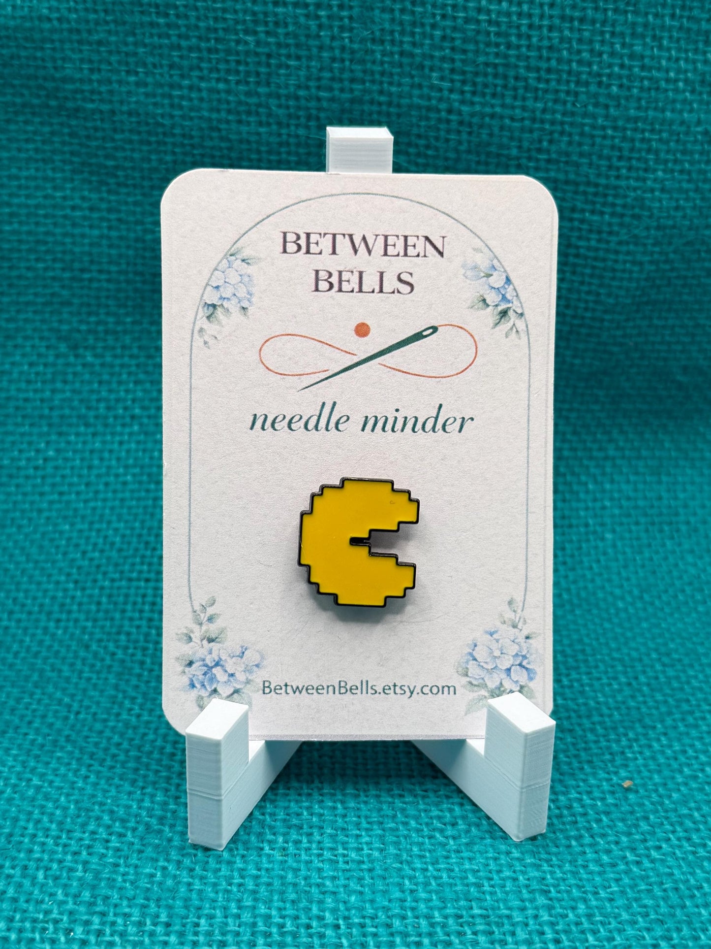 Pixel Arcade Character Needle Minder for Needlepoint, Cross Stitch, Embroidery and Sewing
