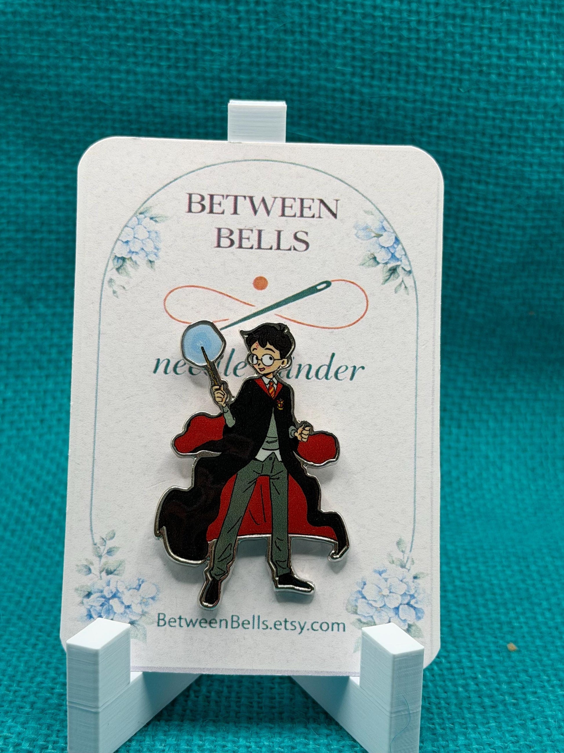 Wizard Boy Needle Minder for Needlepoint, Cross Stitch, Embroidery and Sewing