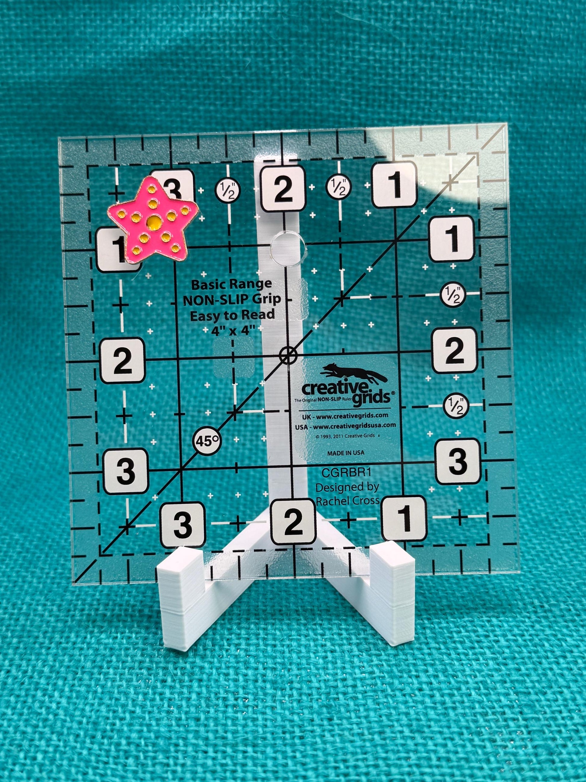 Pink Starfish Needle Minder | Beach Aesthetic Needle Minder for Needlepoint, Cross Stitch, Embroidery and Sewing