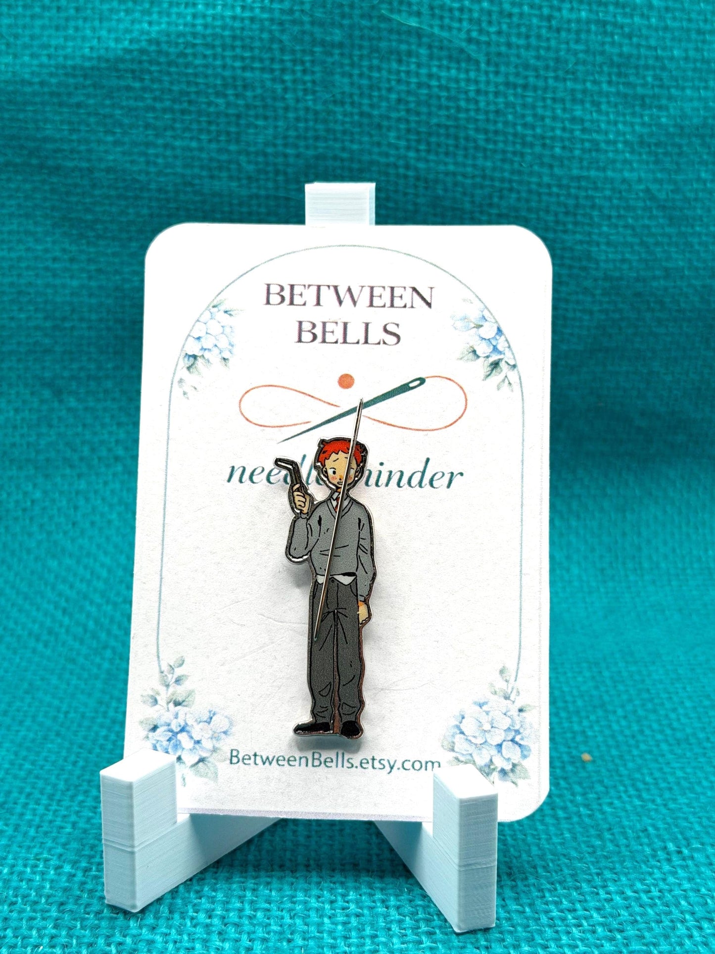 Wizard Needle Minder | Magic School Enamel Pin for Embroidery, Cross Stitch