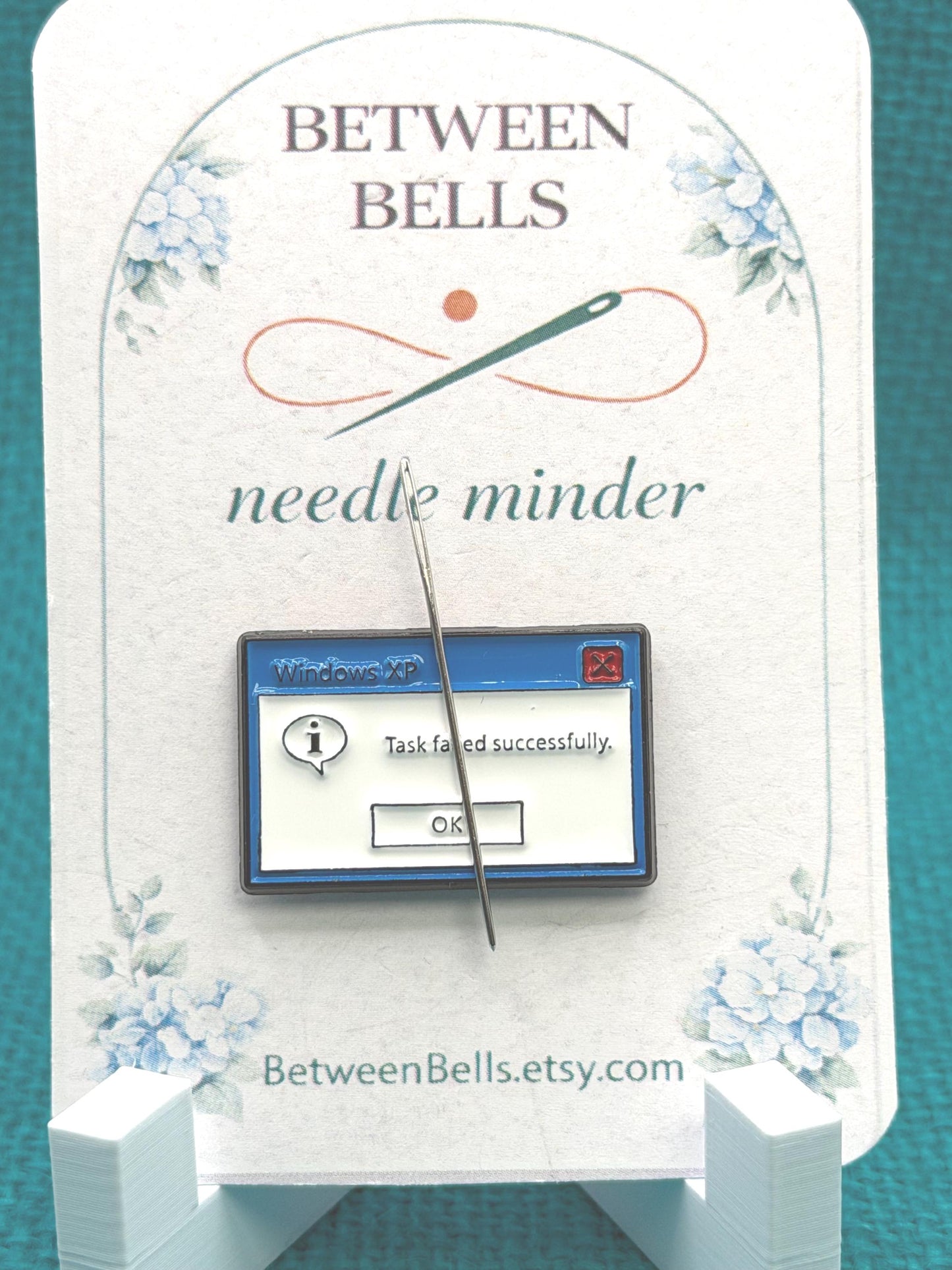 Task Failed Successfully Needle Minder for Needlepoint, Cross Stitch, Embroidery and Sewing