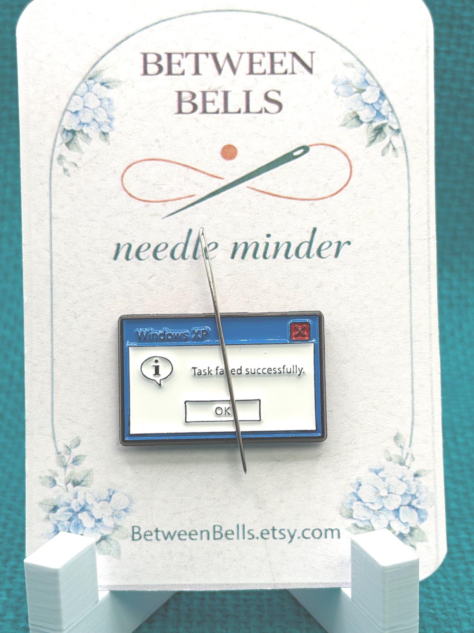 Task Failed Successfully Needle Minder for Needlepoint, Cross Stitch, Embroidery and Sewing