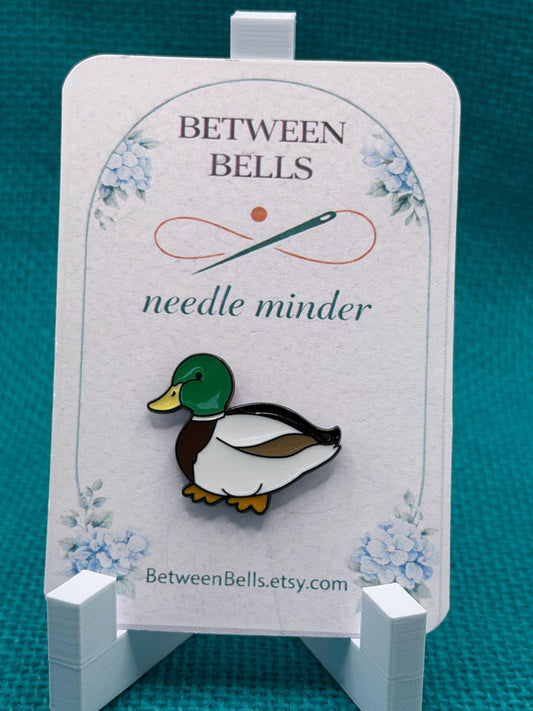 Mallard Duck Needle Minder for Needlepoint, Cross Stitch, Embroidery and Sewing