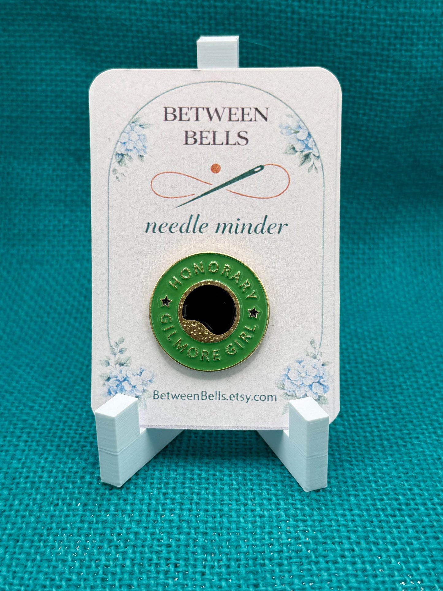 Honorary Coffee Girl Needle Minder for Needlepoint, Cross Stitch, Embroidery and Sewing