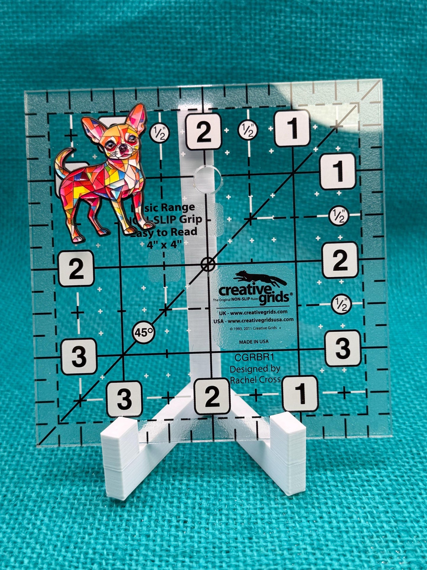 Colorful Chihuahua Needle Minder for Needlepoint, Cross Stitch, Embroidery and Sewing