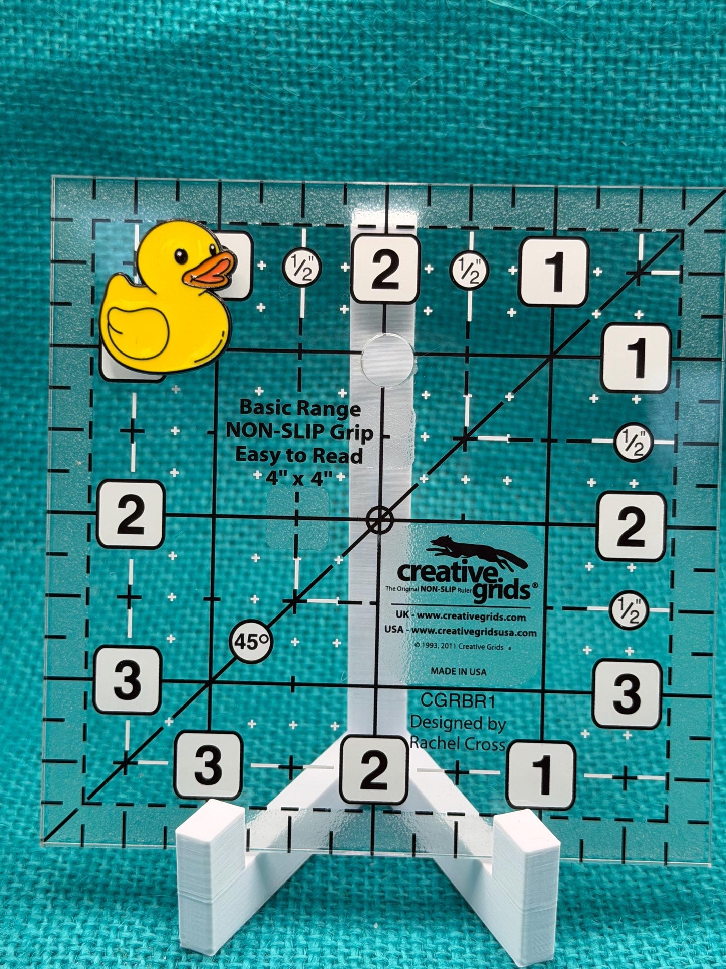 Rubber Duck Needle Minder | Cute Duck Magnet | Whimsical Bath Time Aesthetic | Cross Stitch Needle Holder