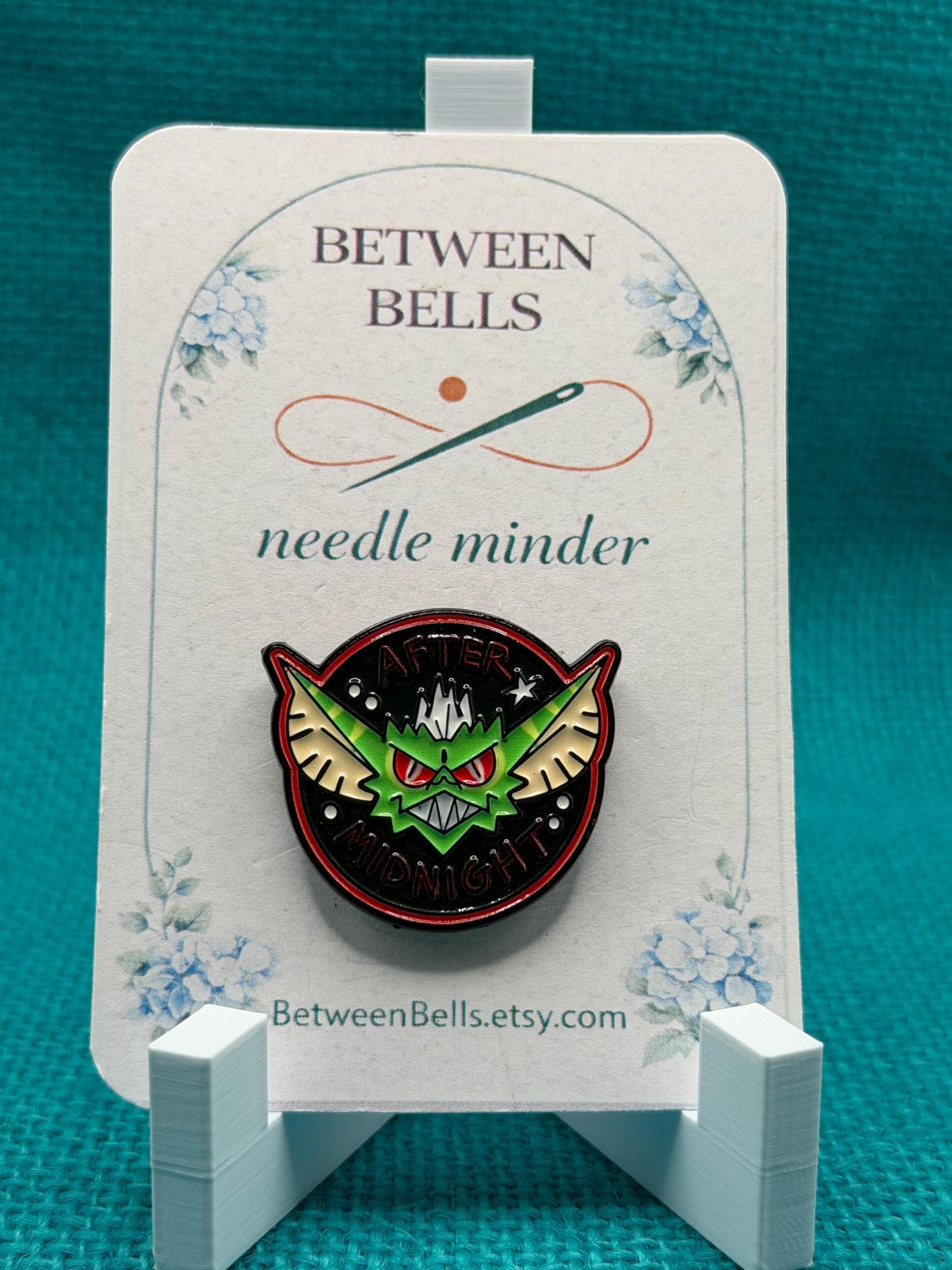 After Midnight Creature Needle Minder for Needlepoint, Cross Stitch and Embroidery