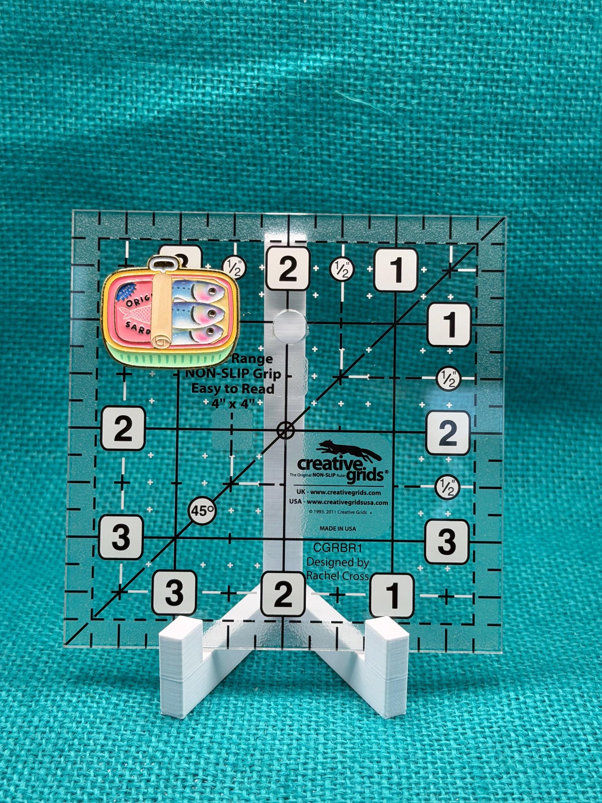 Retro Sardines Needle Minder | Whimsical Tinned Fish Magnet | Coastal Kitchen Aesthetic | Cross Stitch Needle Holder