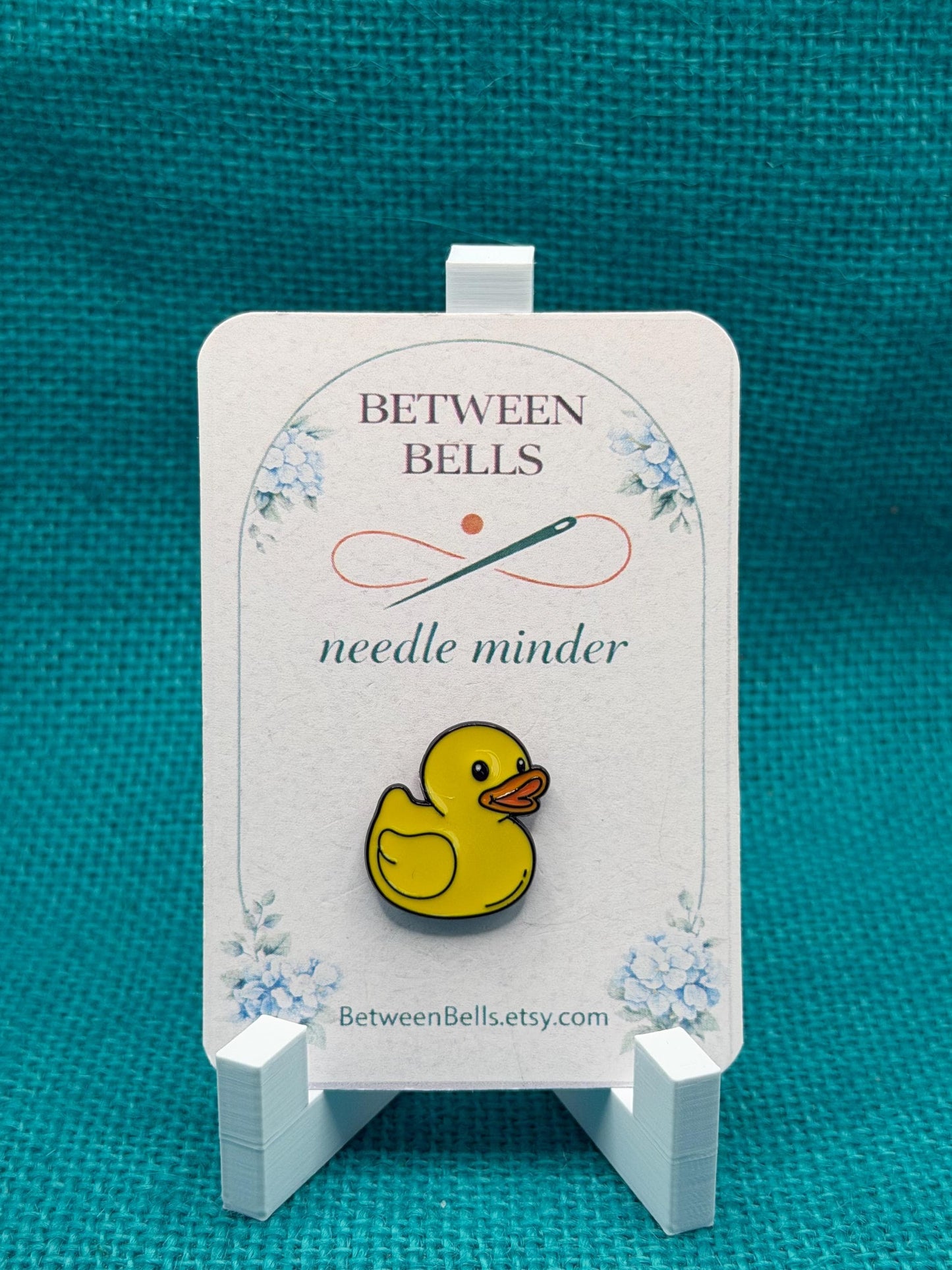 Rubber Duck Needle Minder | Cute Duck Magnet | Whimsical Bath Time Aesthetic | Cross Stitch Needle Holder