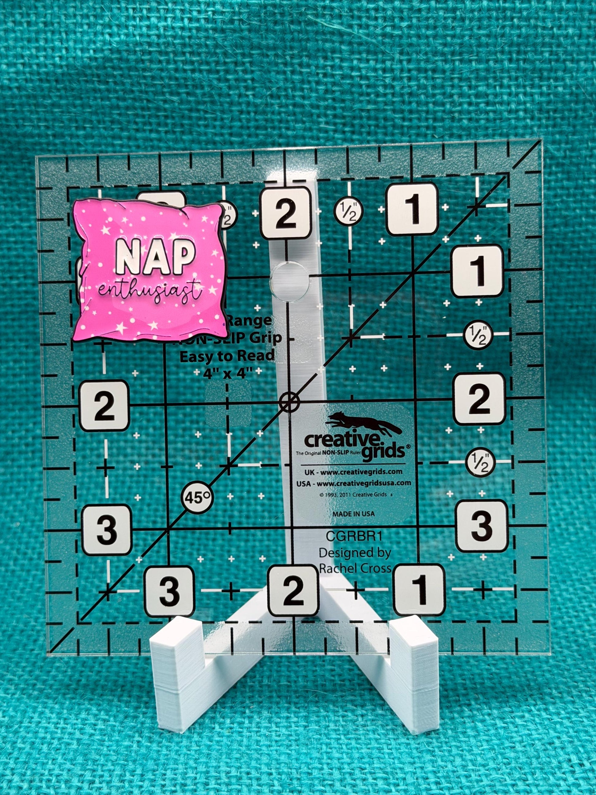 Nap Enthusiast Needle Minder | Funny Sleep Lover Magnet | Cozy Pink Pillow Design | Cross Stitch Needle Holder