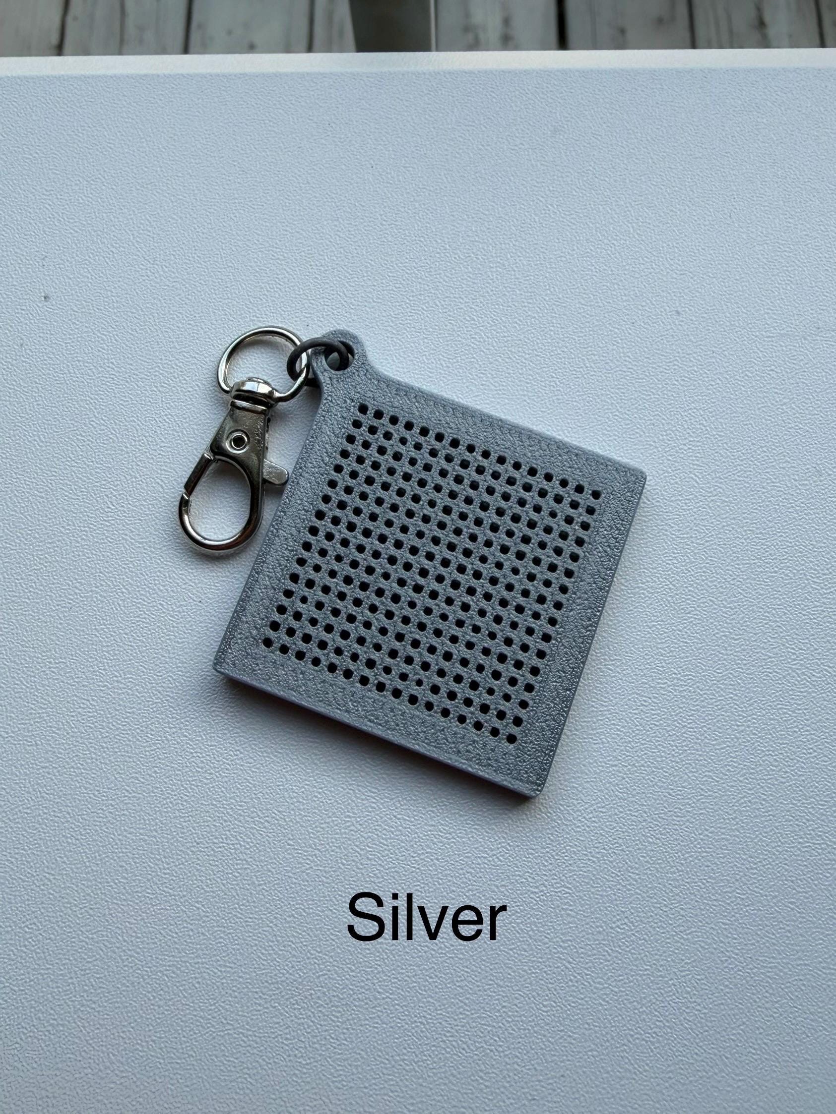 Mini Stitch Keychain Canvas | 3D Printed Cross Stitch Keychain | Portable Stitch Project | Beginner Friendly Stitching Gift