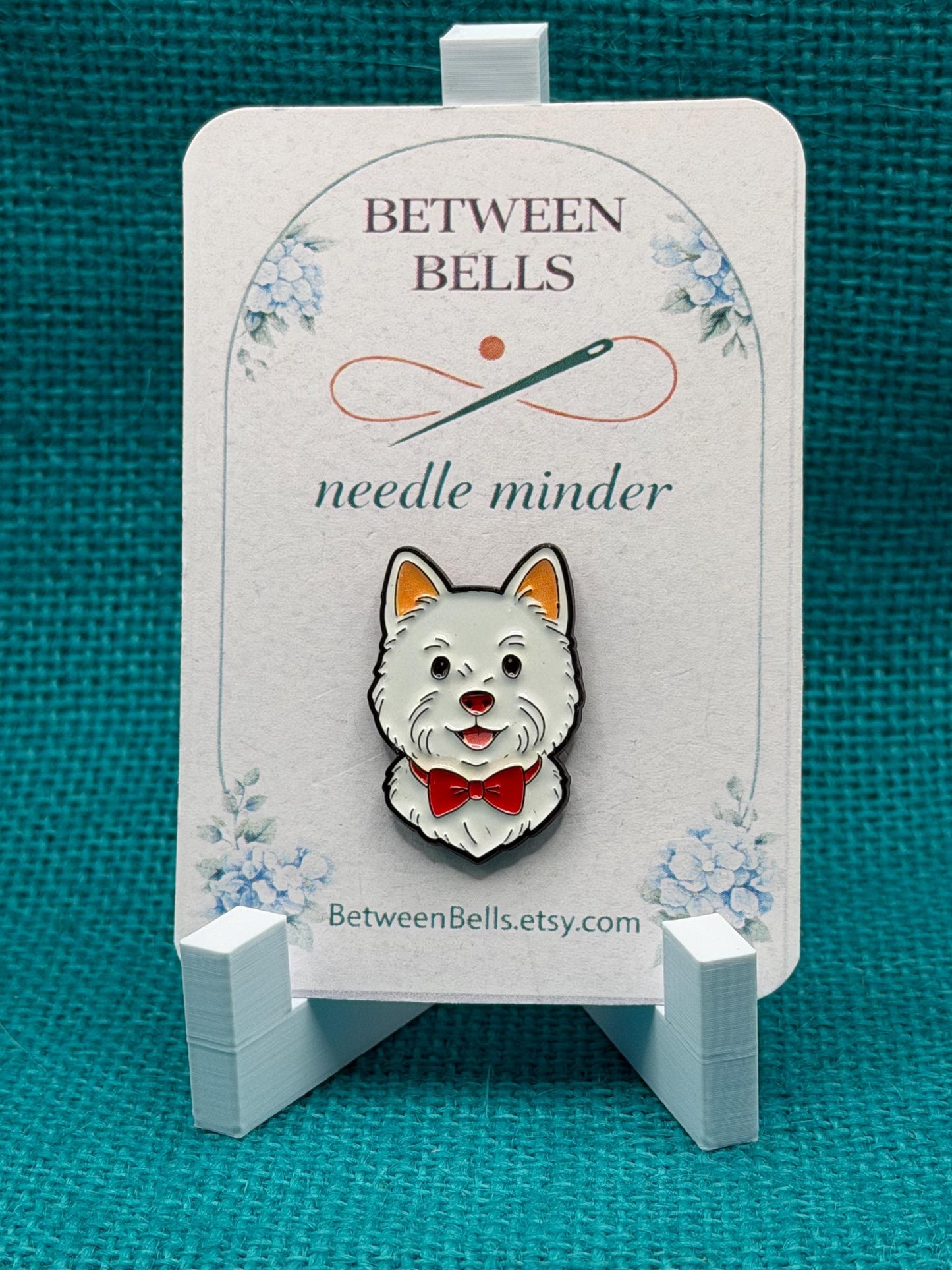 West Highland White Terrier Needle Minder | Westie Dog Magnet | Dog Lover Gift | Cross Stitch Needle Holder
