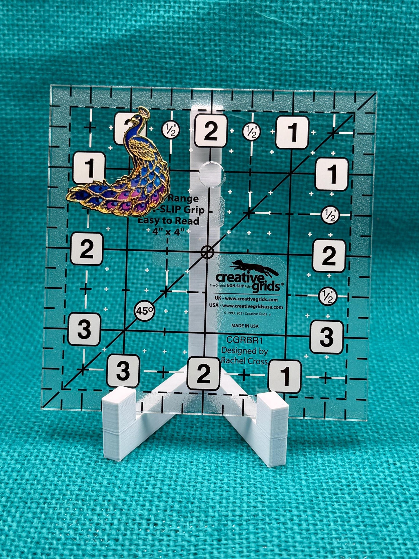 Peacock Needle Minder | Elegant Bird Magnet | Colorful Nature Lover Gift | Cross Stitch Needle Holder