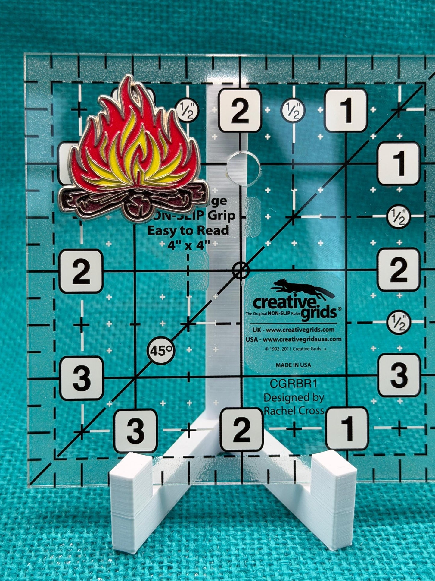 Campfire Needle Minder | Cozy Camping Magnet | Outdoor Adventure Gift | Cross Stitch Needle Holder
