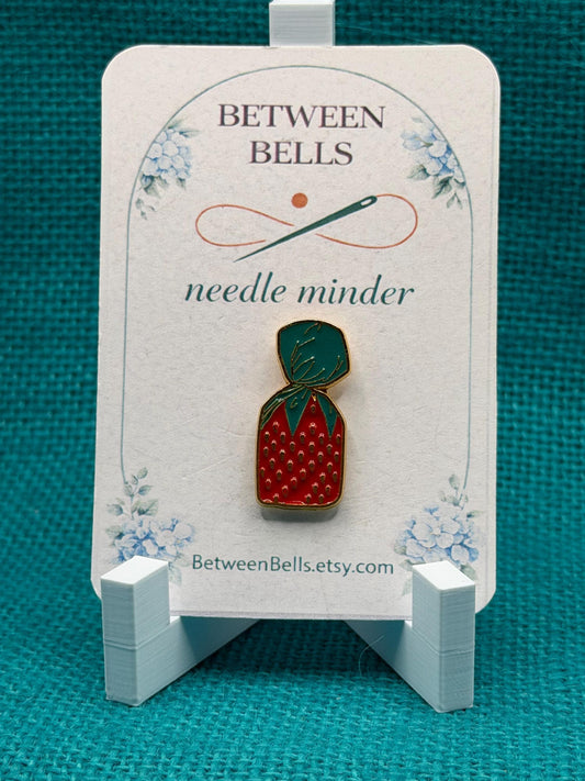Strawberry Needle Minder | Sweet Berry Magnet | Cottagecore Fruit Design | Cross Stitch Needle Holder