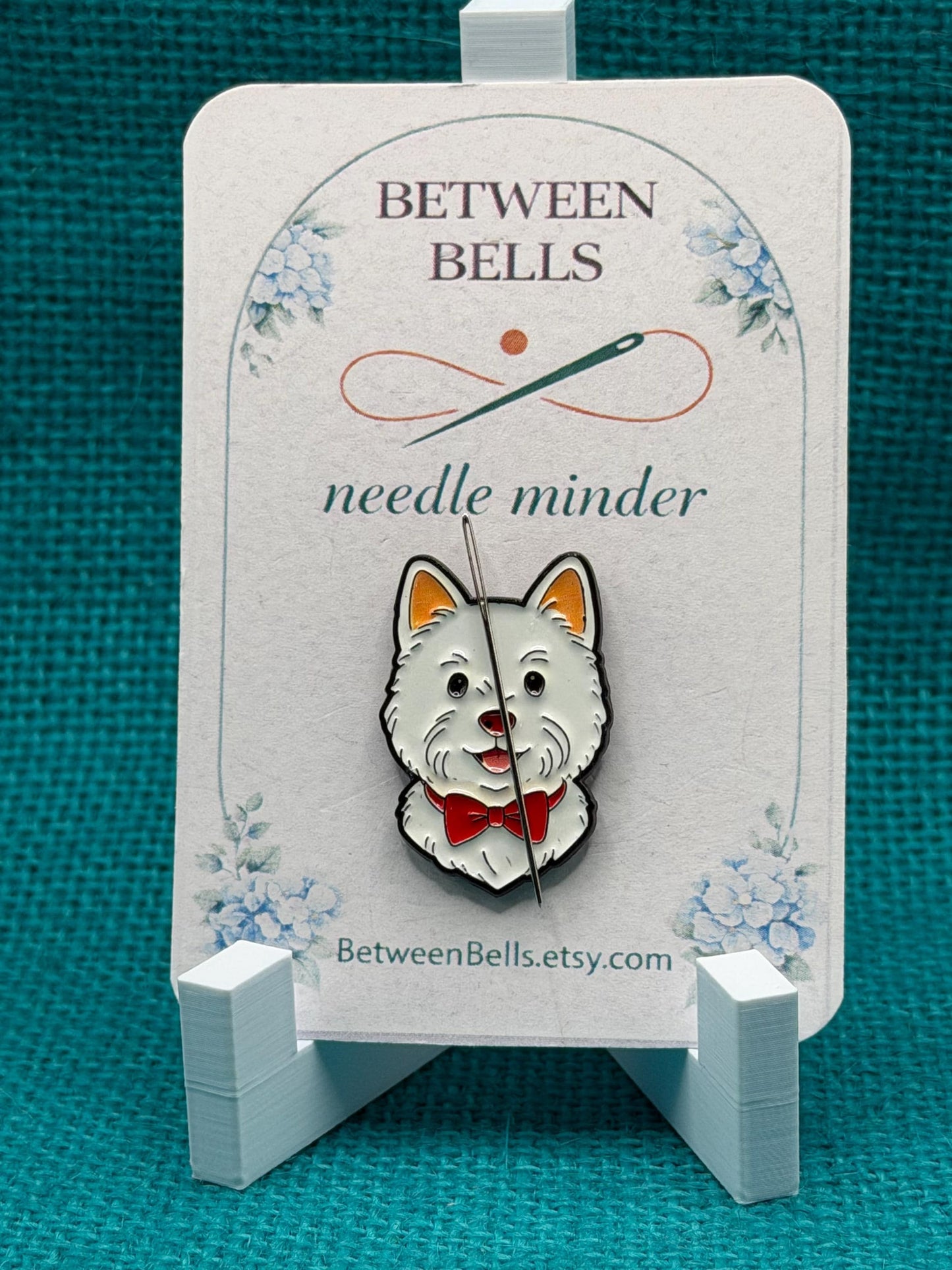 West Highland White Terrier Needle Minder | Westie Dog Magnet | Dog Lover Gift | Cross Stitch Needle Holder