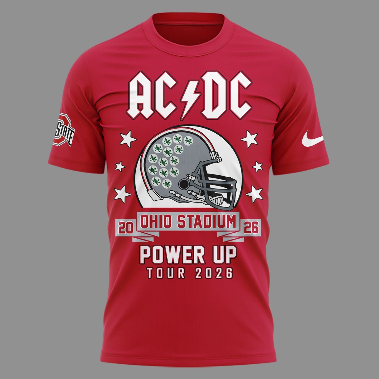 AC/DC x Ohio State Buckeyes Football - Power Up Tour 2026 T-Shirt