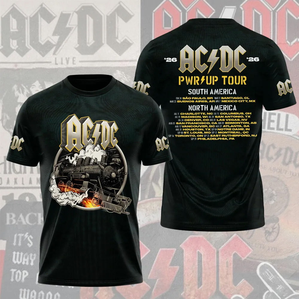 Limited Edition AC/DC Power Up Tour 2026 T-Shirt