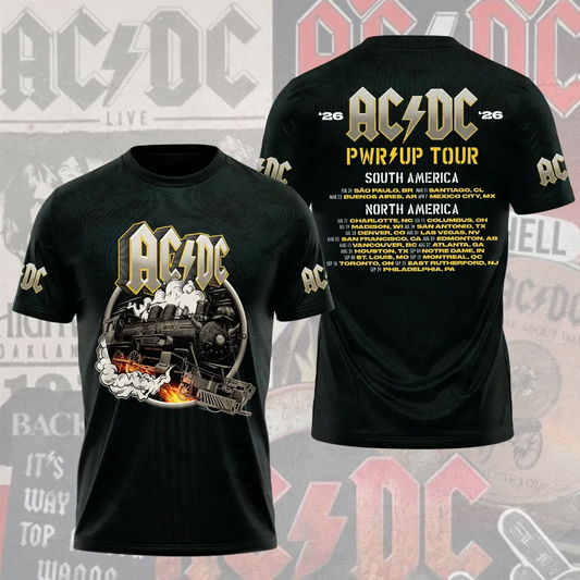 Limited Edition AC/DC Power Up Tour 2026 T-Shirt