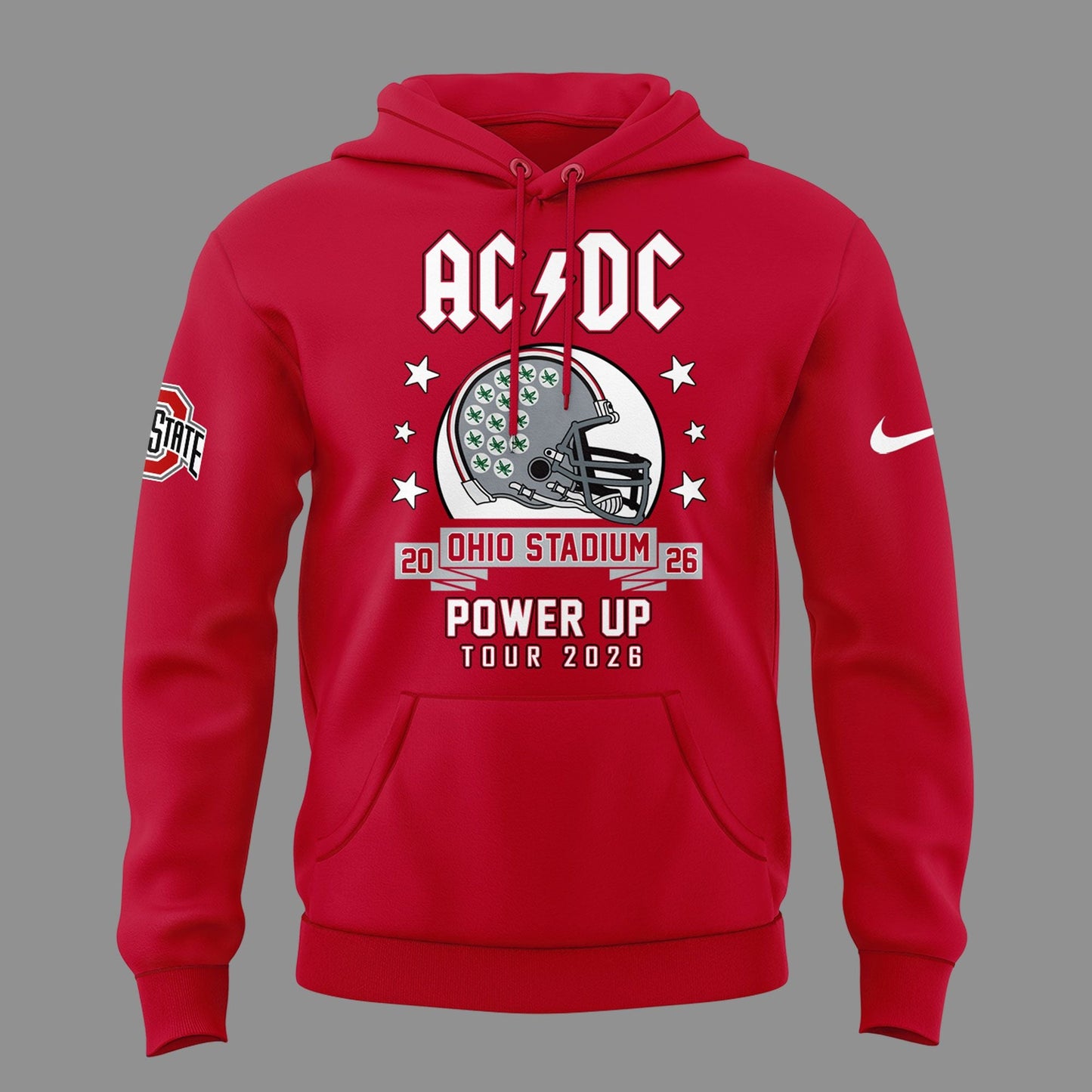 AC/DC x Ohio State Buckeyes Football - Power Up Tour 2026 Hoodie