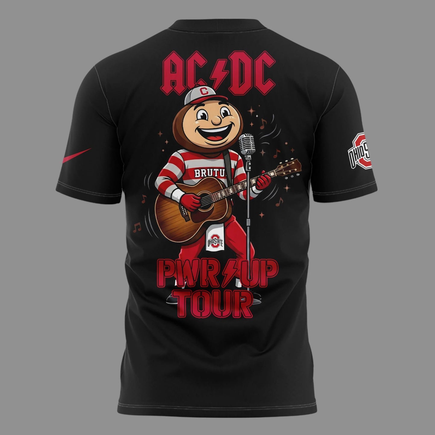 Exclusive Tshirt AC/DC x Ohio State Buckeyes Football - Power Up Tour 2026 T-Shirt