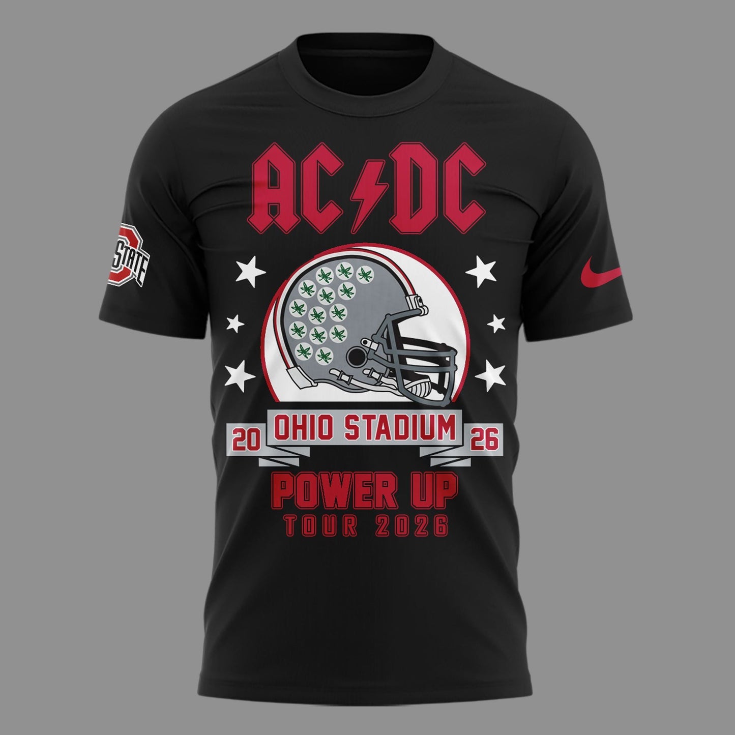 Exclusive Tshirt AC/DC x Ohio State Buckeyes Football - Power Up Tour 2026 T-Shirt