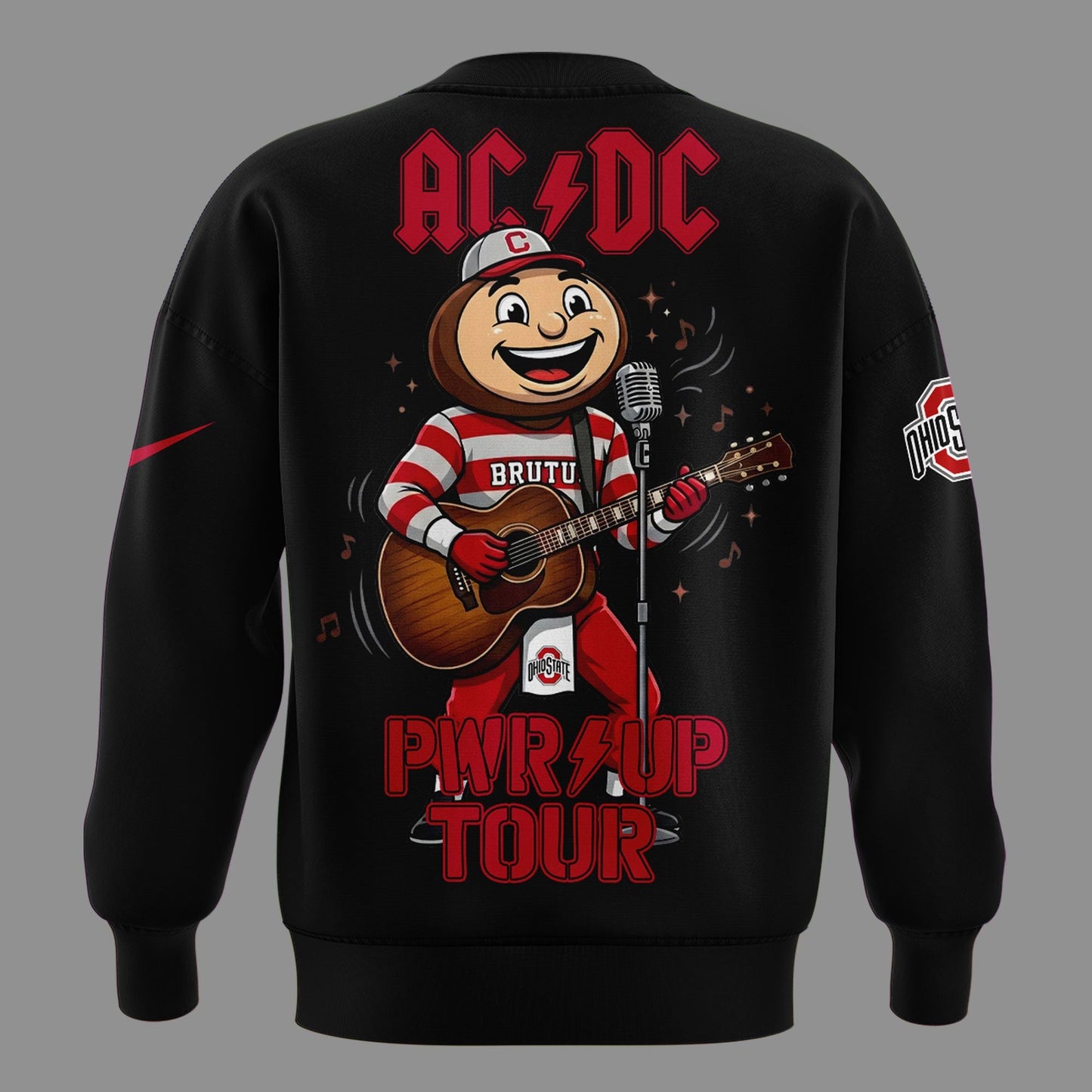 AC/DC x Ohio State Buckeyes Football - Power Up Tour 2026 Sweatshirt, AC/DC North America Power Up Tour 2026 Sweatshirt