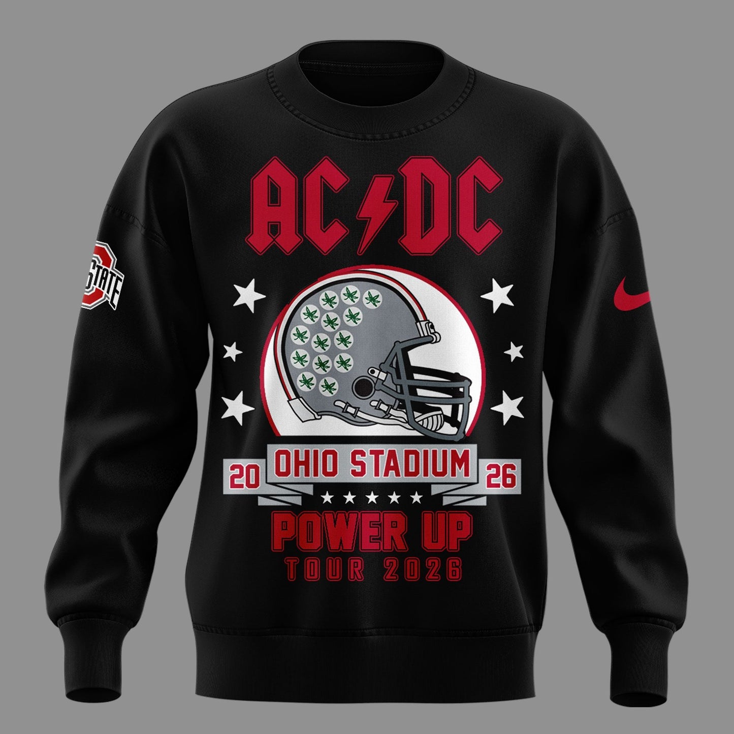 AC/DC x Ohio State Buckeyes Football - Power Up Tour 2026 Sweatshirt, AC/DC North America Power Up Tour 2026 Sweatshirt
