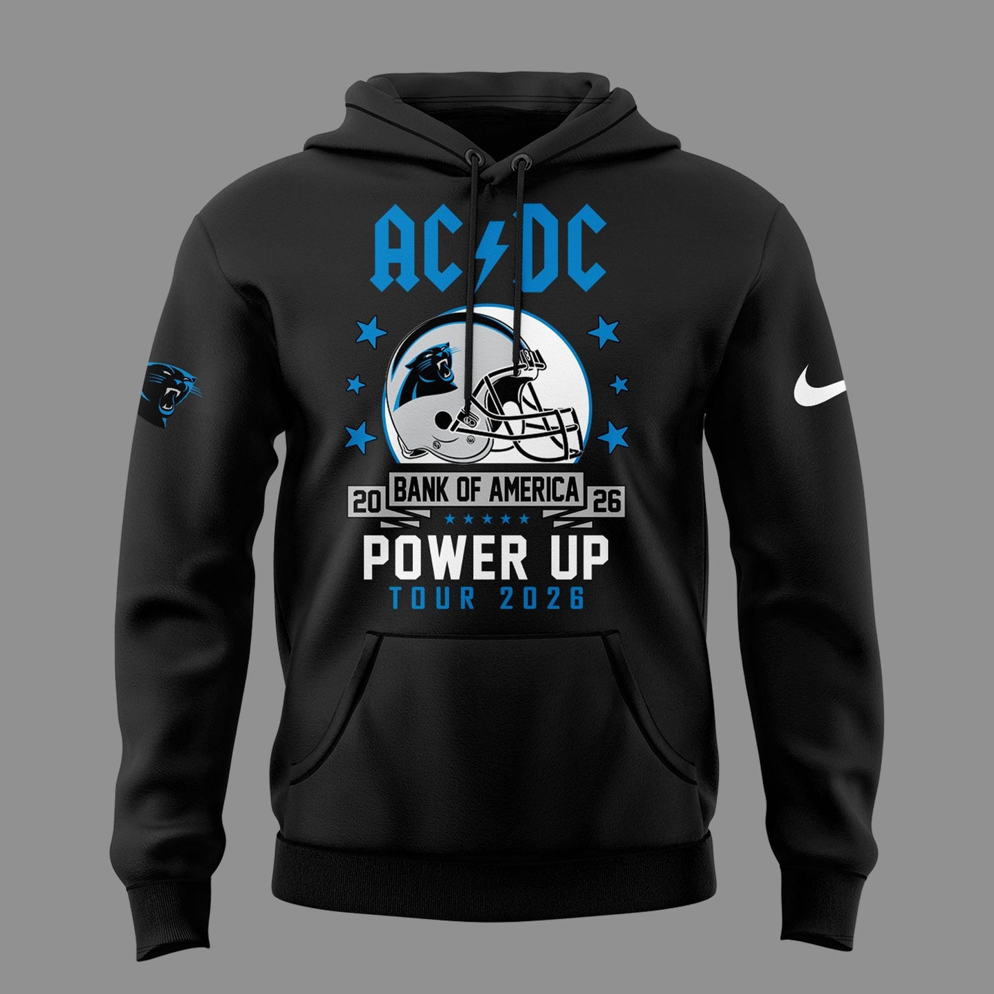 Hoodie AC/DC x Carolina Panthers Football - Power Up Tour 2026 Hoodie