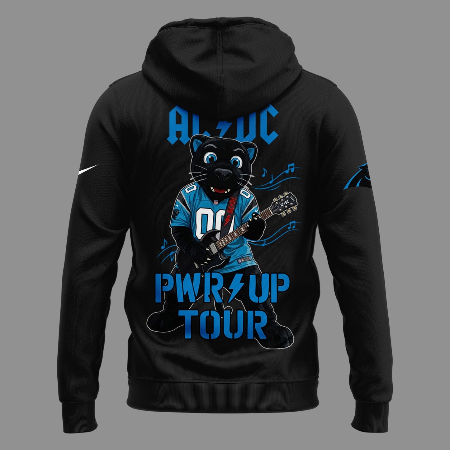Exclusive Hoodie AC/DC x Carolina Panthers Football - Power Up Tour 2026 Hoodie