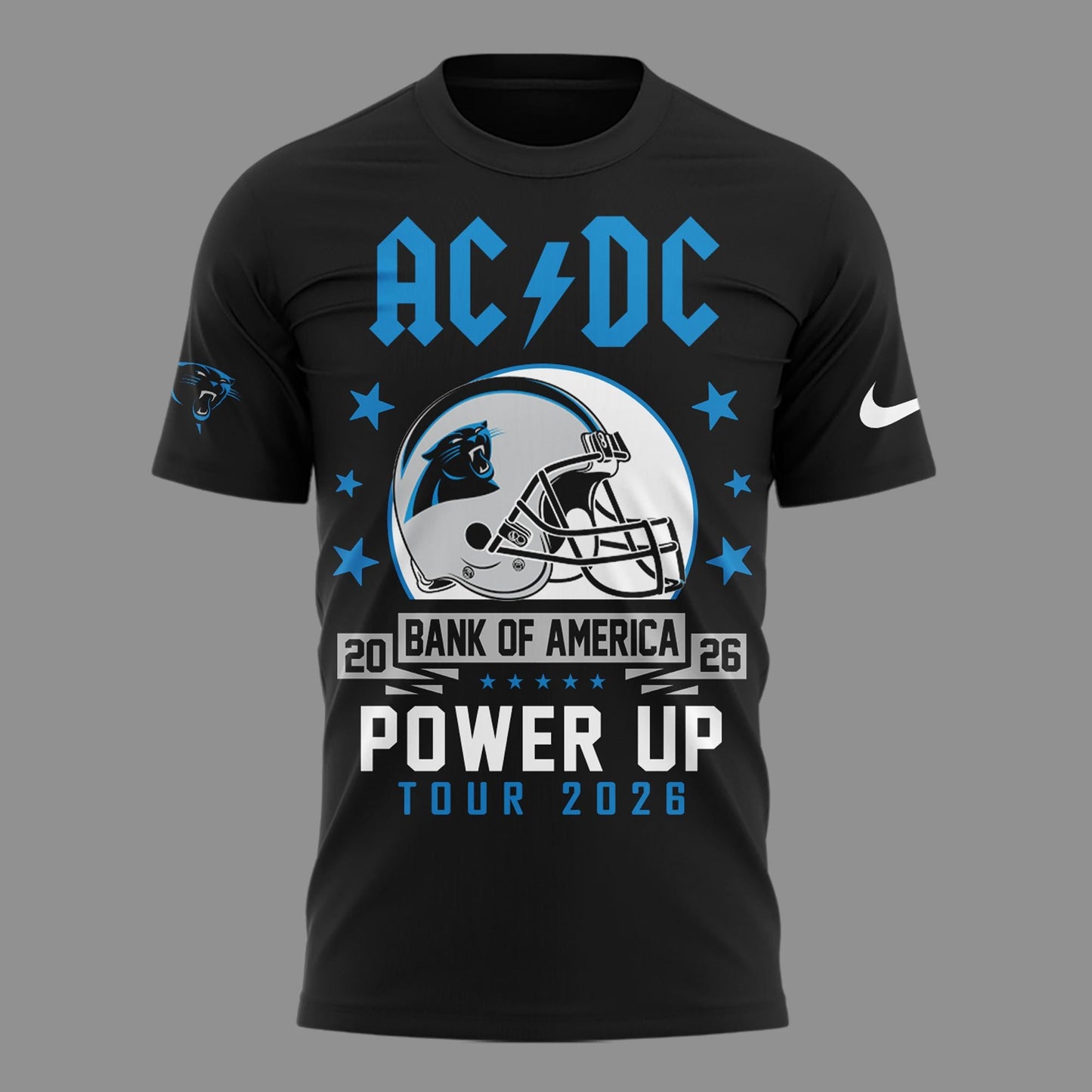 AC/DC x Carolina Panthers Football - Power Up Tour 2026 T-Shirt