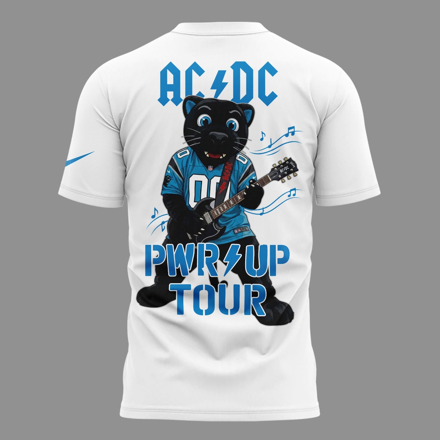 Limited Edition AC/DC x Carolina Panthers Football - Power Up Tour 2026 T-Shirt