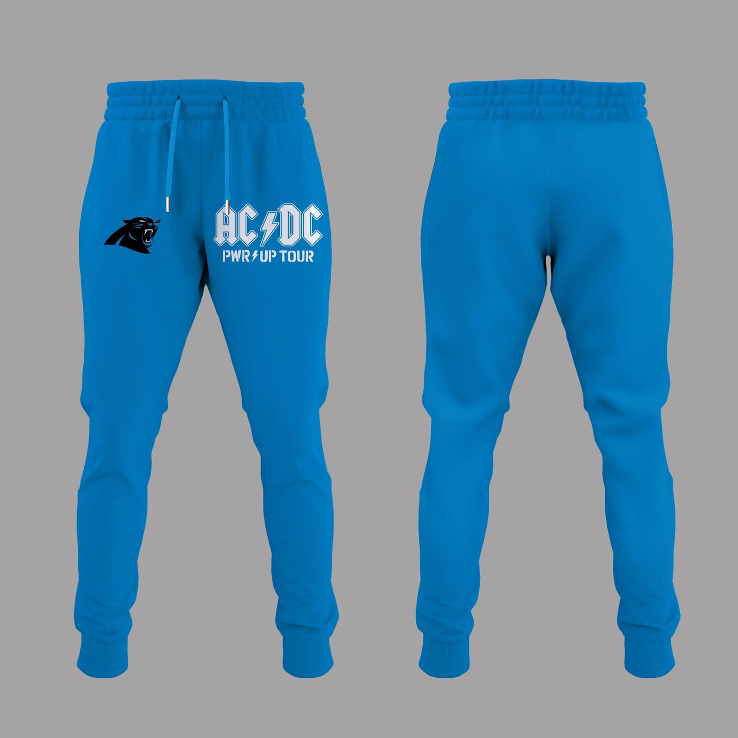 Special Tshirt AC/DC x Carolina Panthers Football - Power Up Tour 2026 Blue T-Shirt