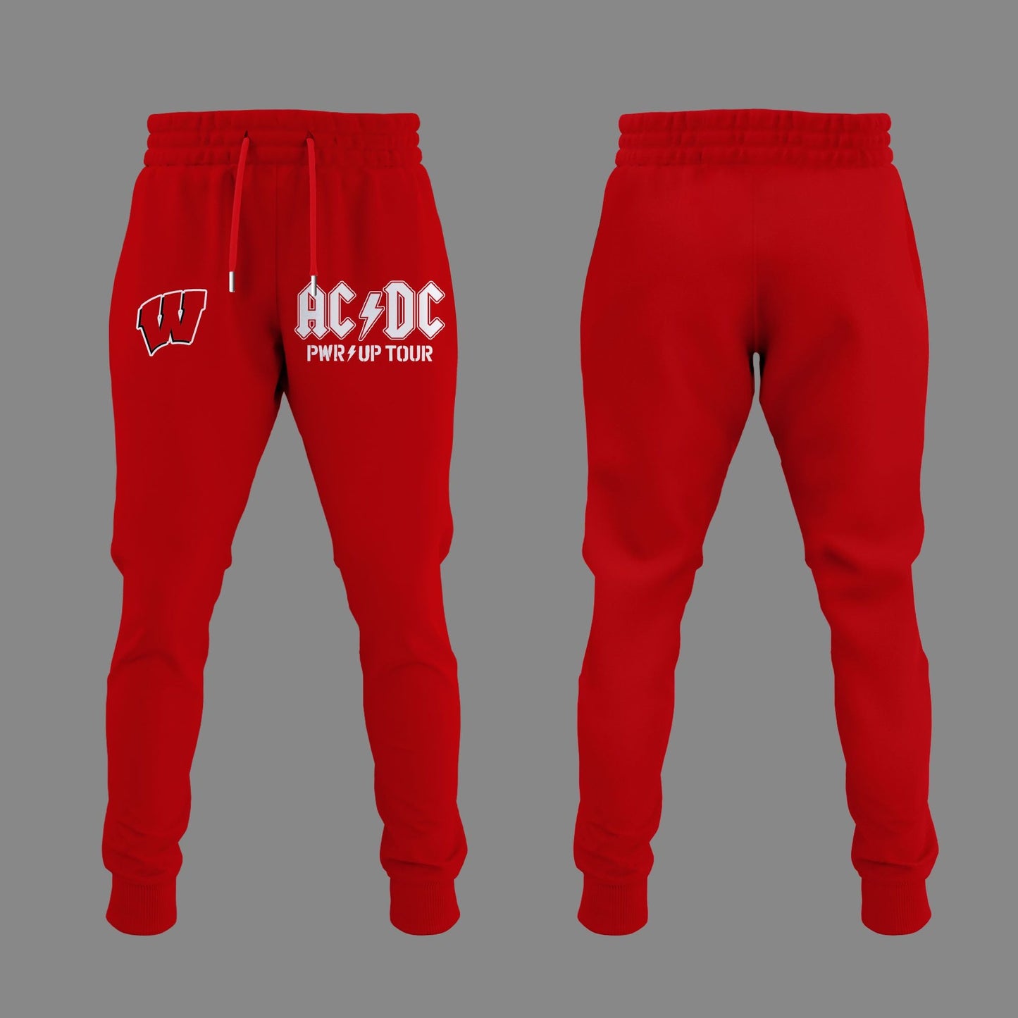 AC/DC x Wisconsin Badgers Football - Power Up Tour 2026 T-Shirt