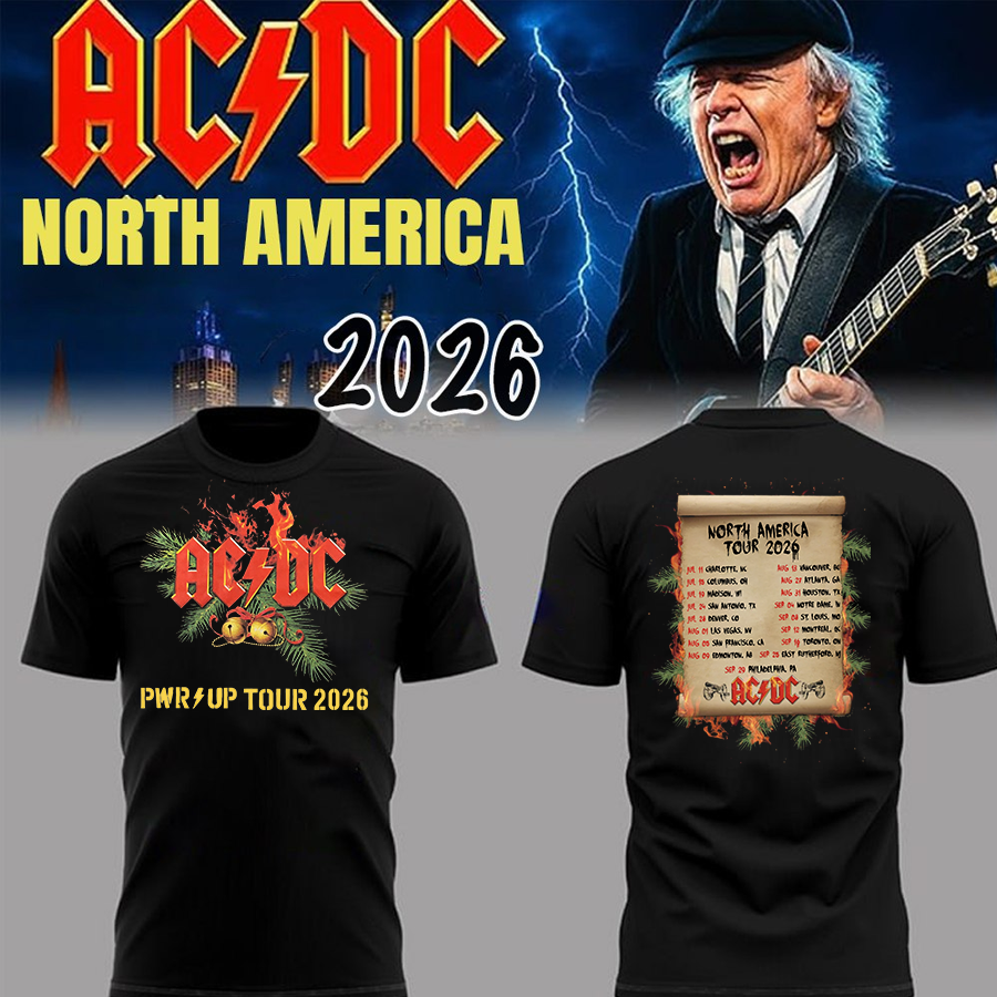 Special AC/DC - North America Power Up Tour 2026 T-Shirt