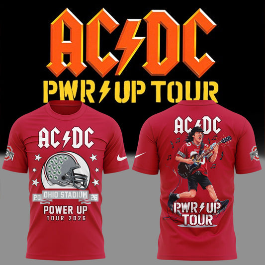 AC/DC x Ohio State Buckeyes Football - Power Up Tour 2026 T-Shirt