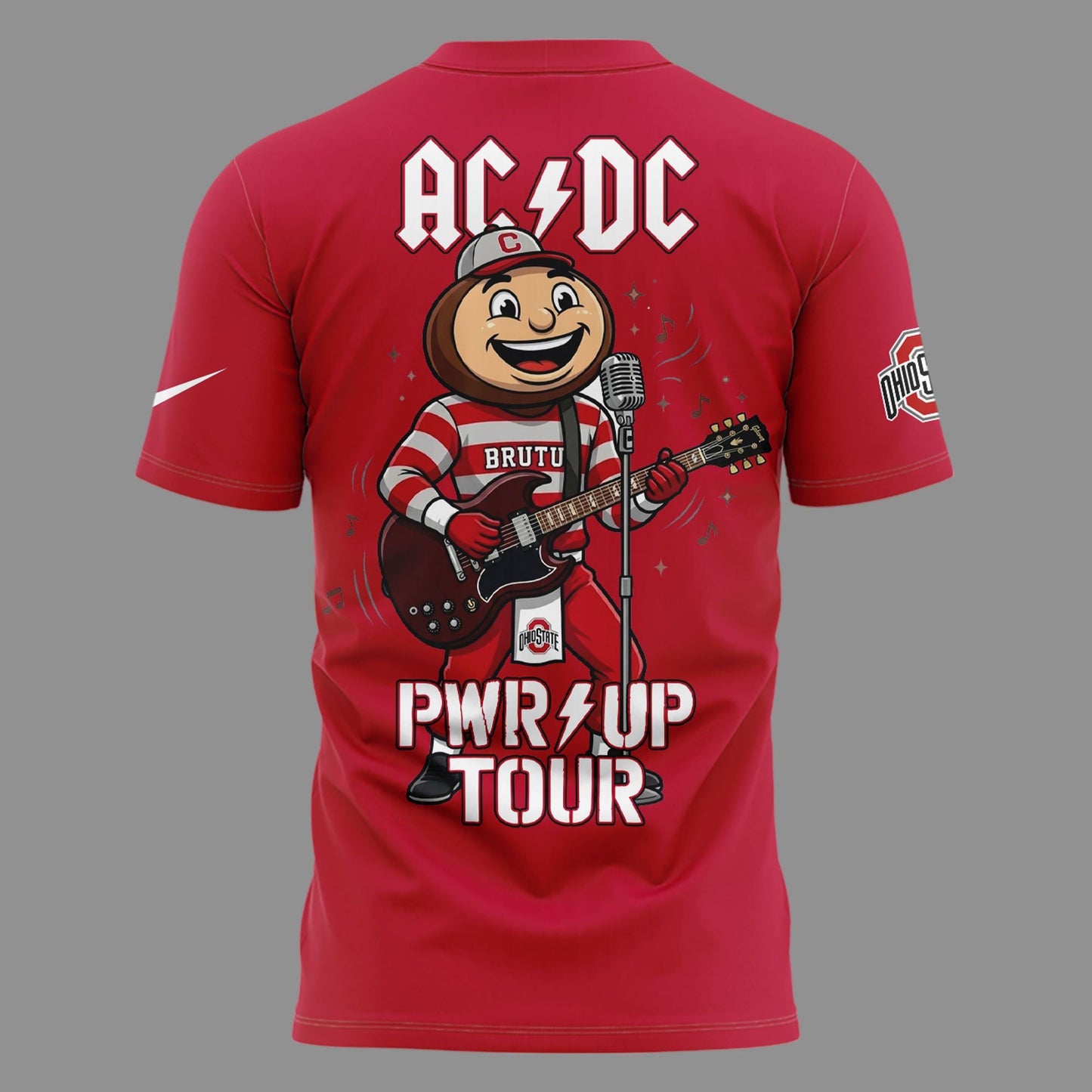 AC/DC x Ohio State Buckeyes Football - Power Up Tour 2026 T-Shirt