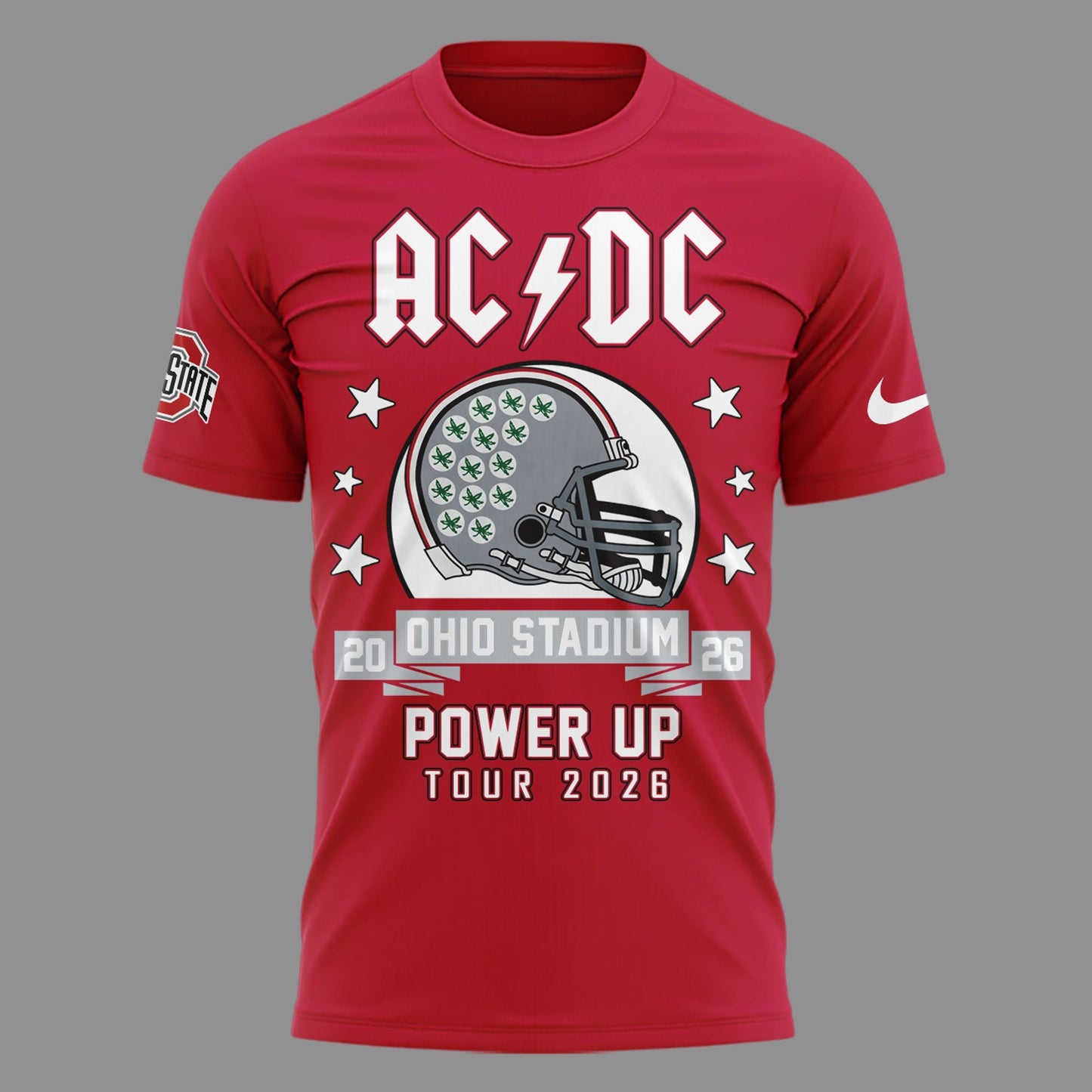 AC/DC x Ohio State Buckeyes Football - Power Up Tour 2026 T-Shirt