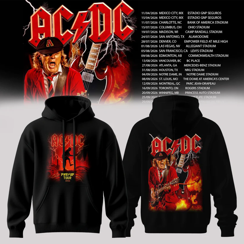 Hoodie AC/DC - Power Up Tour 2026 North America Hoodie