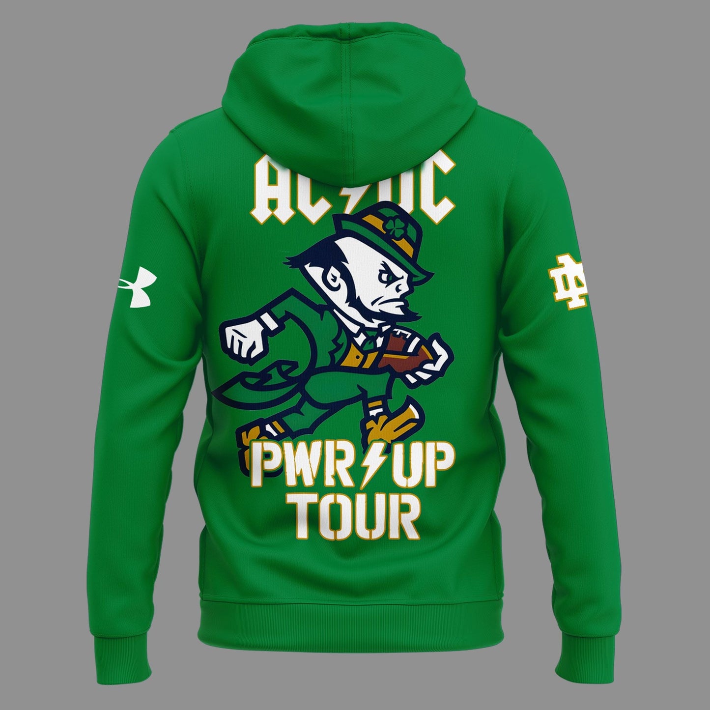 Limited Hoodie Power Up Tour 2026 - AC/DC x Notre Dame Football Hoodie