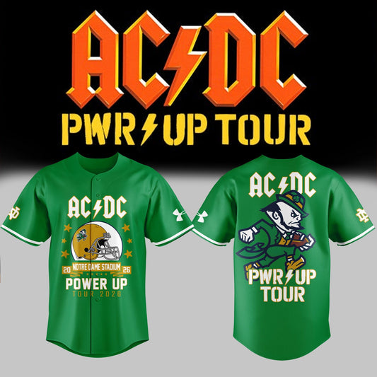 Special Power Up Tour 2026 - AC/DC x Notre Dame Football Jersey