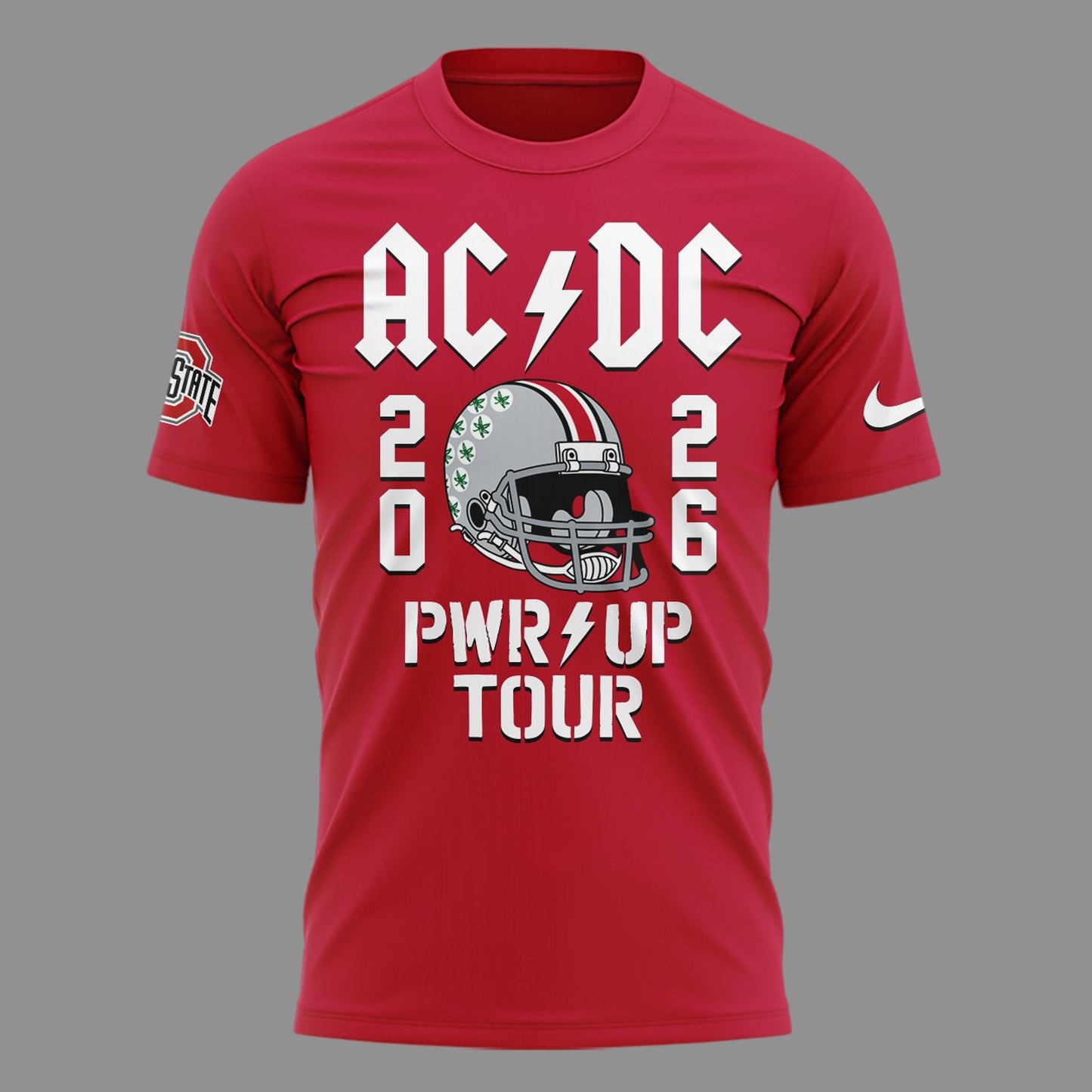New Shirt Ohio State Football x AC/DC - Power Up Tour 2026 T-Shirt
