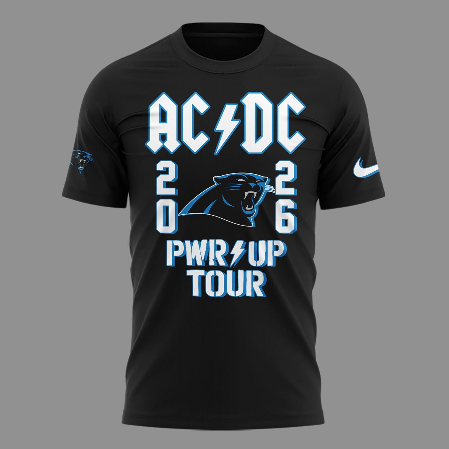 New Shirt Carolina Panthers x AC/DC - Power Up Tour 2026 T-Shirt